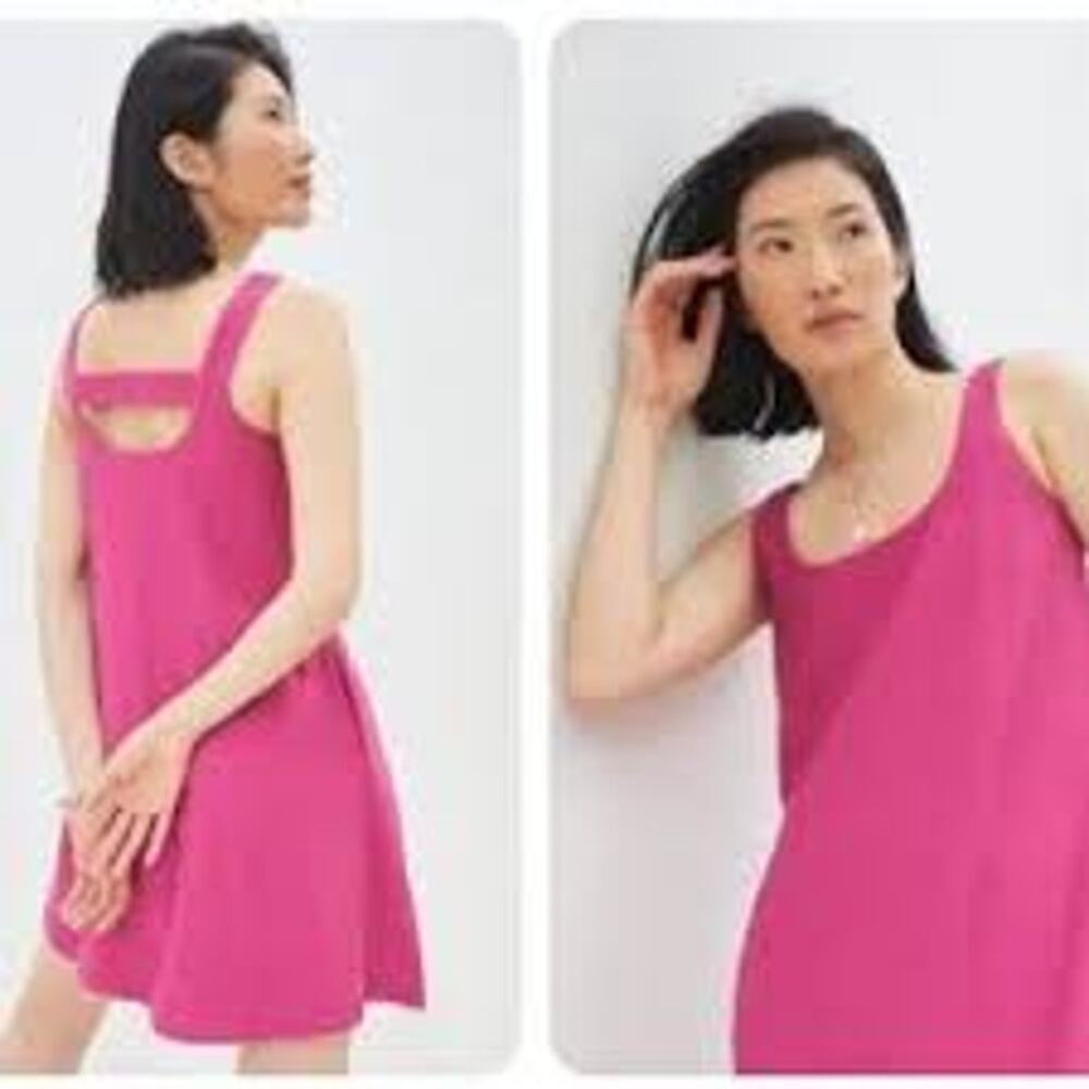 Maeve Anthropologie Lorraine Magenta Mini Dress